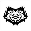 tribal mask image tattoo